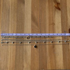 Silver and gold choker bundle